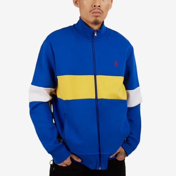 POLO BY RALPH LAUREN MULTI DOUBLE KNIT TECH MESH JACKET - Picture 1 of 6